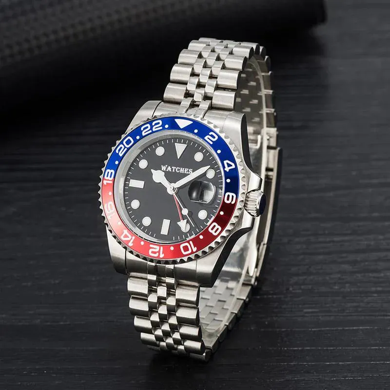 mens automatic mechanical ceramics watches 41mm full stainless steel Gliding clasp Swimming wristwatches sapphire luminous watch montre de luxe
