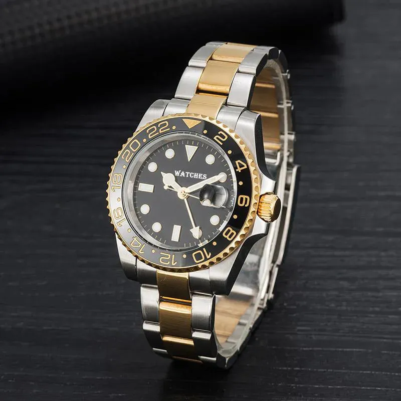 mens automatic mechanical ceramics watches 41mm full stainless steel Gliding clasp Swimming wristwatches sapphire luminous watch montre de luxe