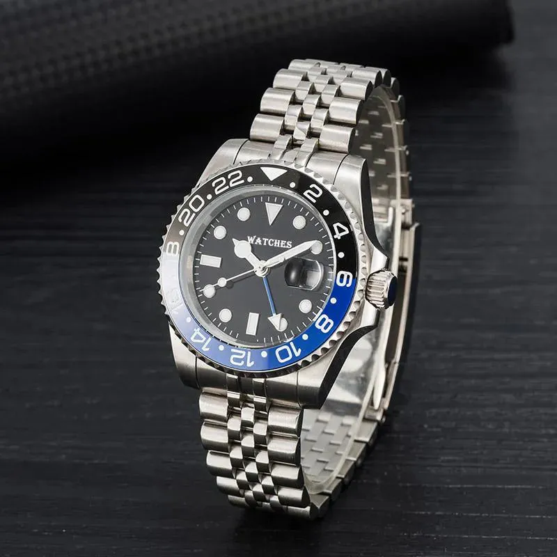 mens automatic mechanical ceramics watches 41mm full stainless steel Gliding clasp Swimming wristwatches sapphire luminous watch montre de luxe