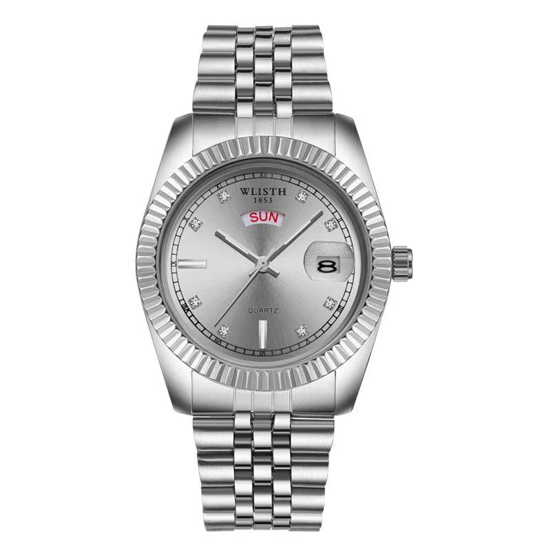 Men's Fashion Casual Steel Belt Quartz Watch