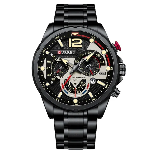 Men's Watch Business Clock Male Sport Waterproof Date Chronograph Watches