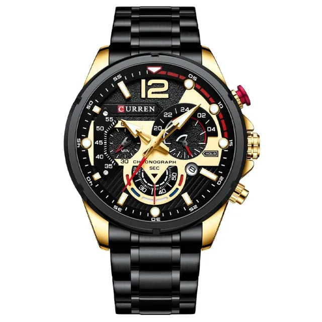 Men's Watch Business Clock Male Sport Waterproof Date Chronograph Watches