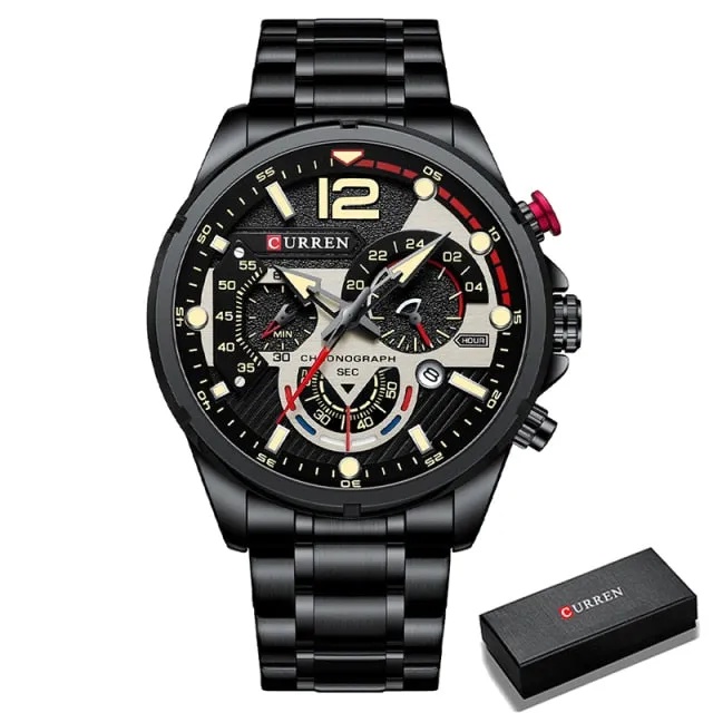 Men's Watch Business Clock Male Sport Waterproof Date Chronograph Watches