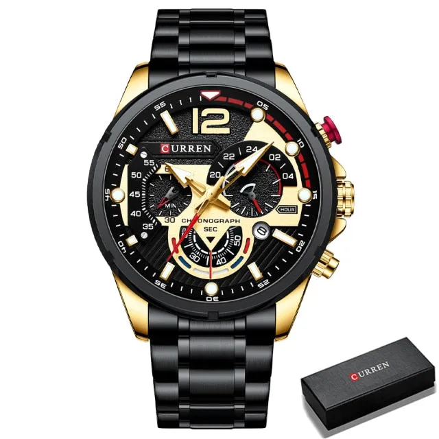 Men's Watch Business Clock Male Sport Waterproof Date Chronograph Watches