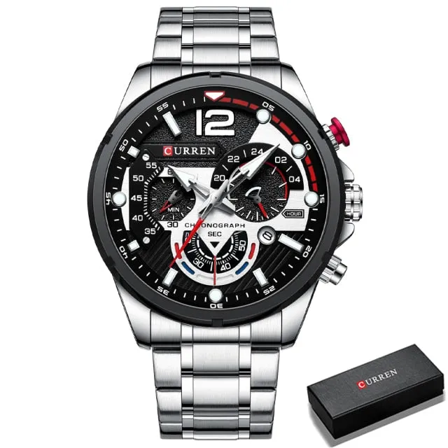 Men's Watch Business Clock Male Sport Waterproof Date Chronograph Watches