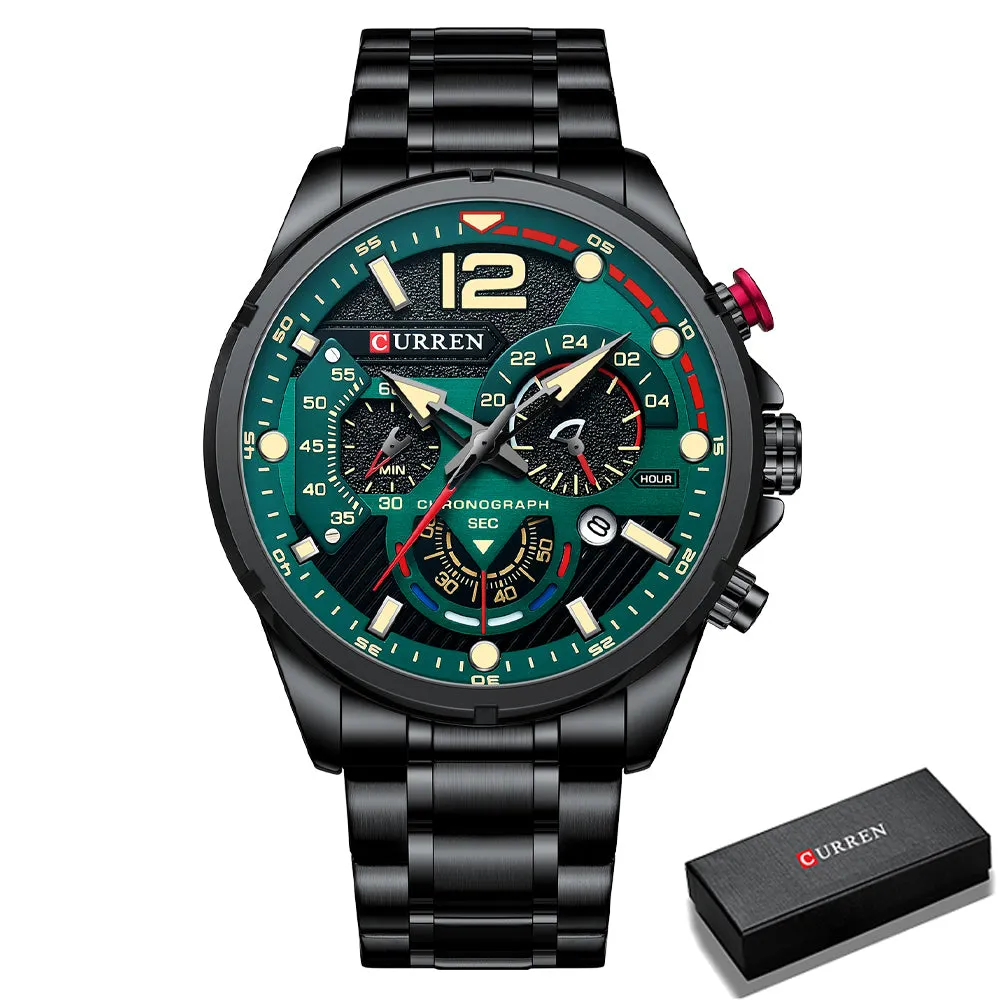 Men's Watch Business Clock Male Sport Waterproof Date Chronograph Watches