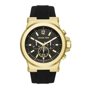 Michael Kors Men's Watch Chronograph Dylan Gold Black MK8445