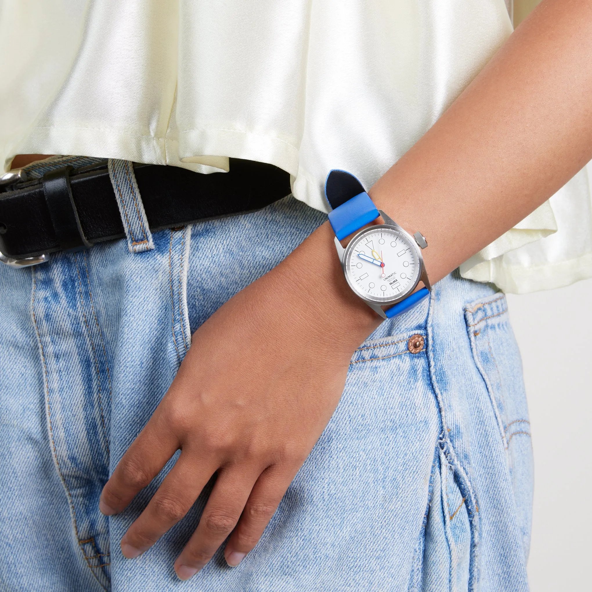 MoMA Unimatic De Stijl Modello Cinque Watch - Blue