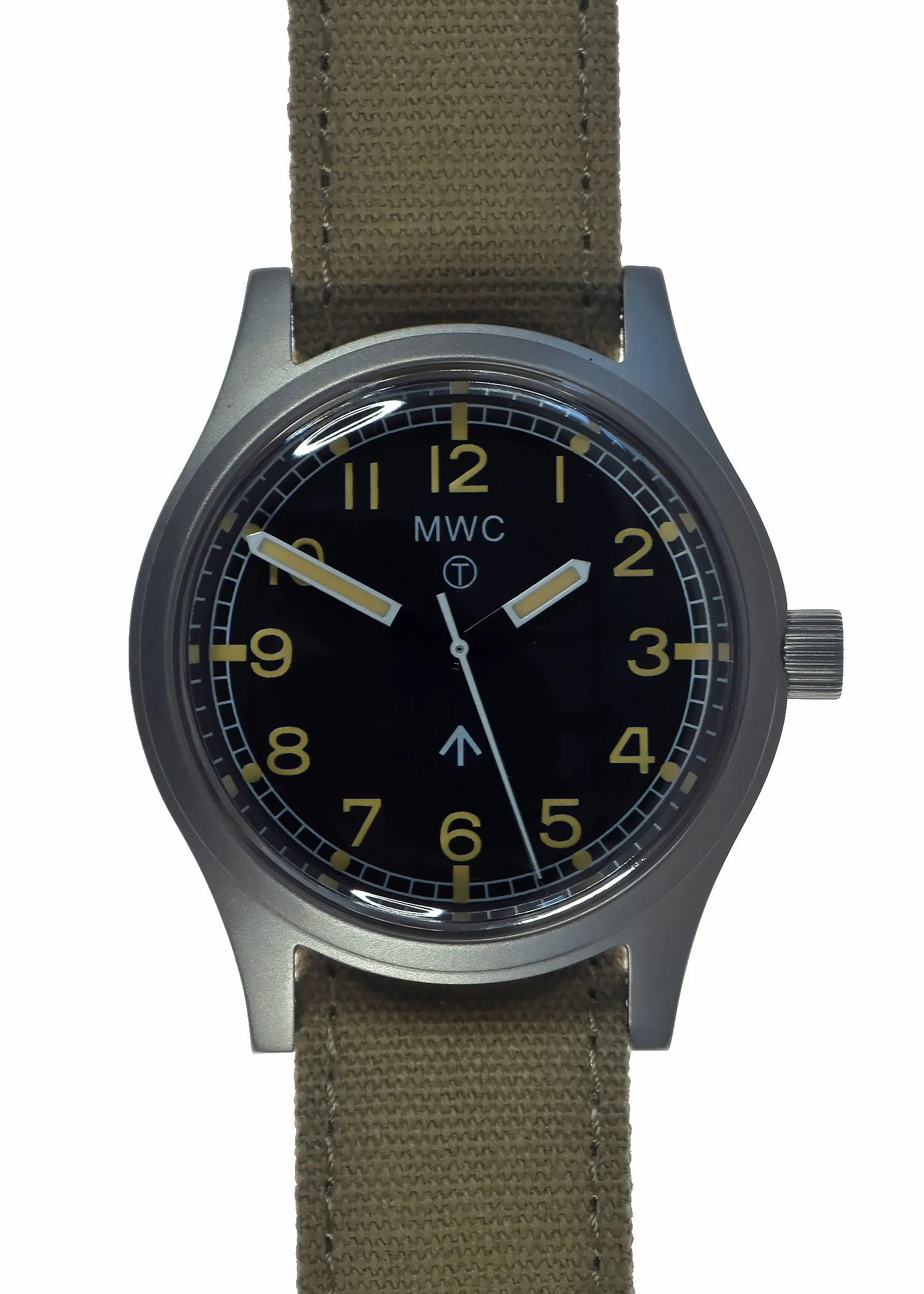 MWC 1940s to 1960s Pattern General Service Watch with 24 Jewel Automatic Movement (Retro Dial Variant) - Ex Display Watch Save 50% Off Usual Price