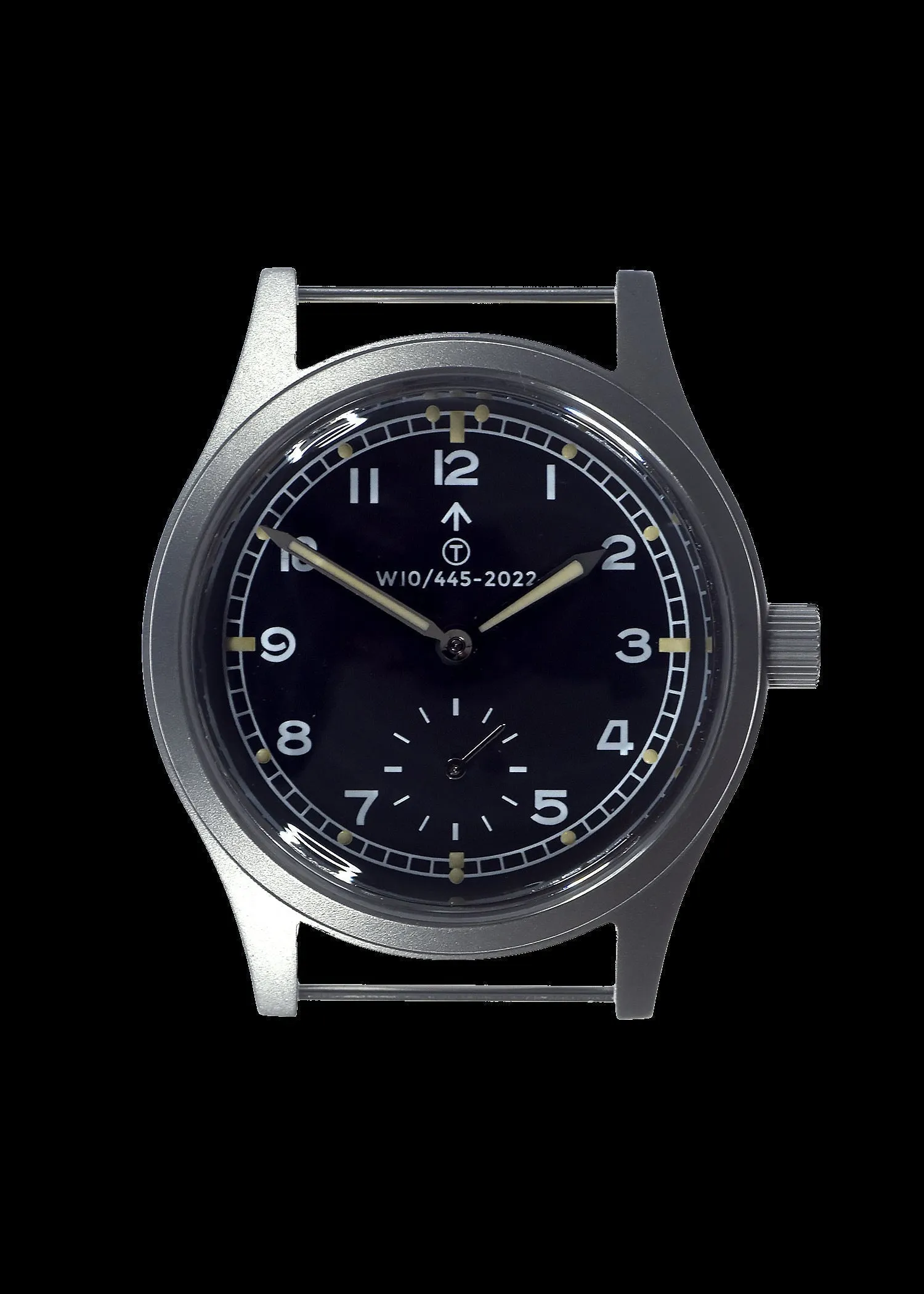 MWC 1940s/1950s "Dirty Dozen" Pattern General Service Watch with 24 Jewel Hand Winding Swiss SW216 Movement and Box Sapphire Crystal
