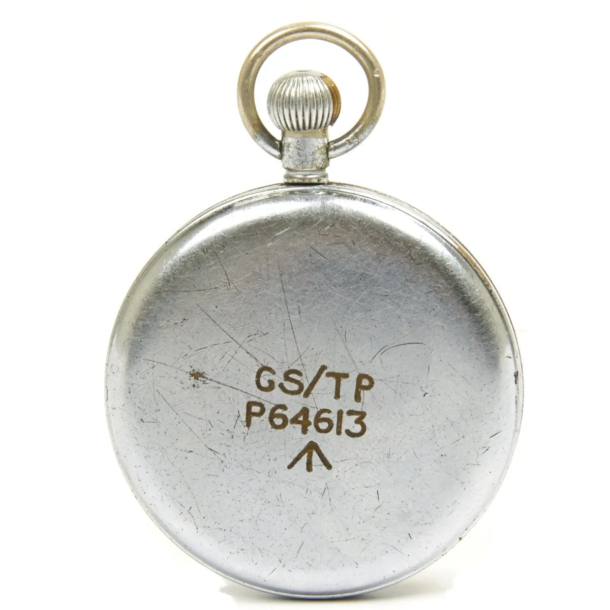 Original British WWII Army GS/TP Pocket Watch by Helvetia - Fully Functional