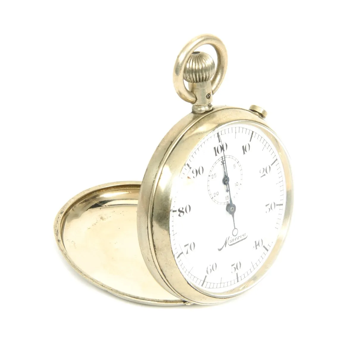 Original German WWII Kriegsmarine U-boat Torpedo Timer Stop Watch with Reset Button by Minerva - Fully Functional