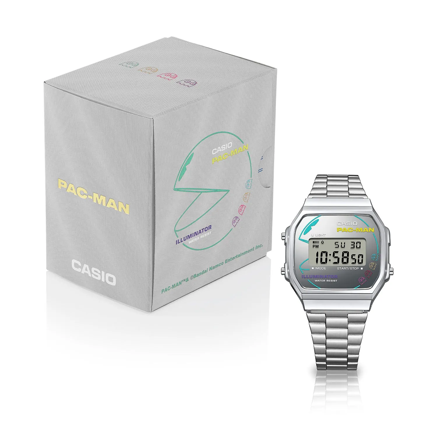 Pacman X Casio Vintage Silver "Ghosts" 45th Anniversary