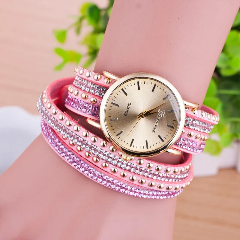 Personality Rivet Strap Bracelet Watch