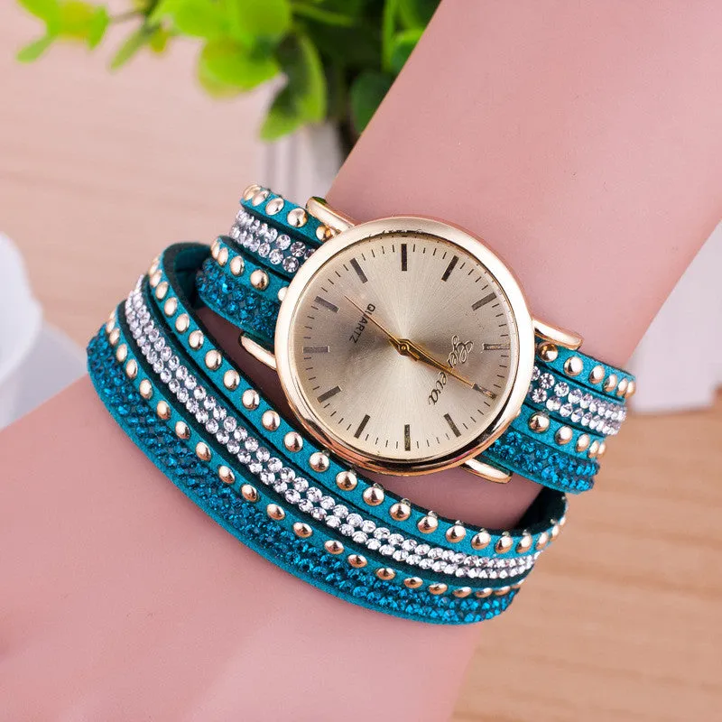 Personality Rivet Strap Bracelet Watch