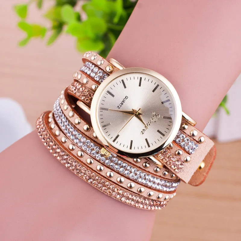 Personality Rivet Strap Bracelet Watch
