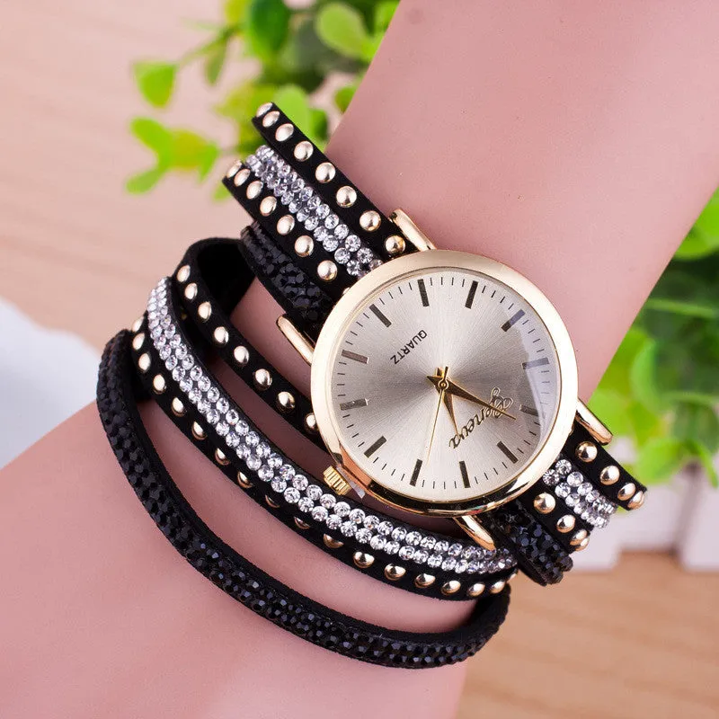 Personality Rivet Strap Bracelet Watch