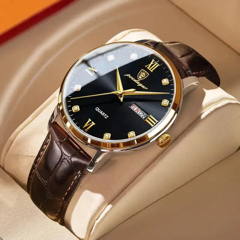 POEDAGAR Waterproof Men Watch
