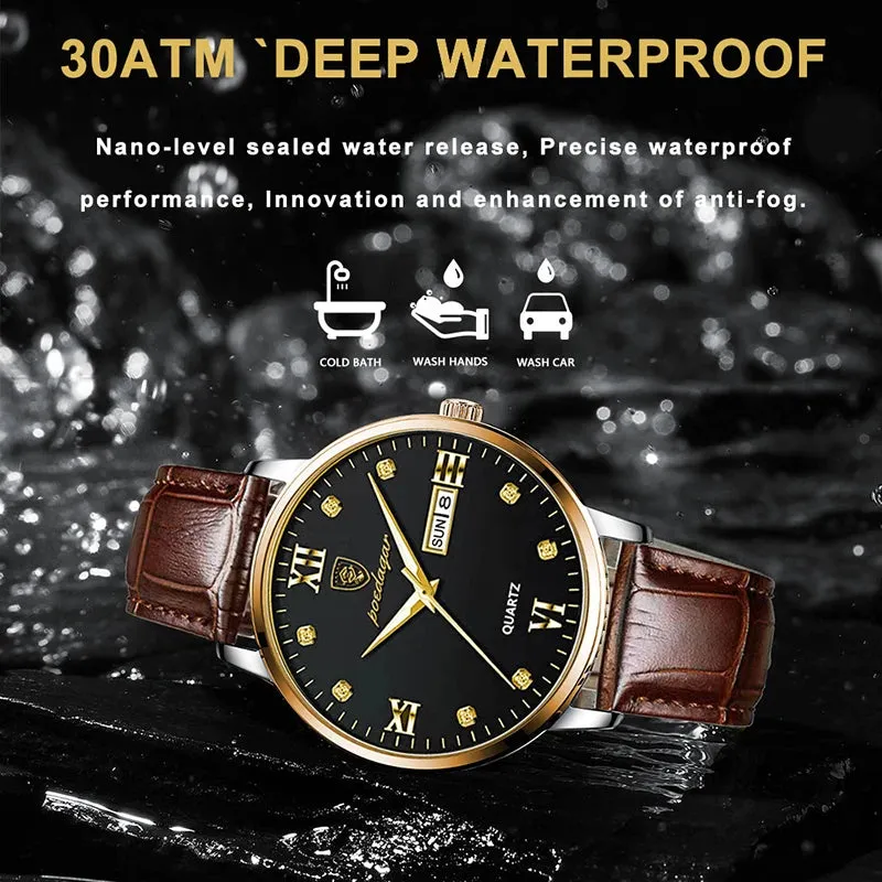 POEDAGAR Waterproof Men Watch