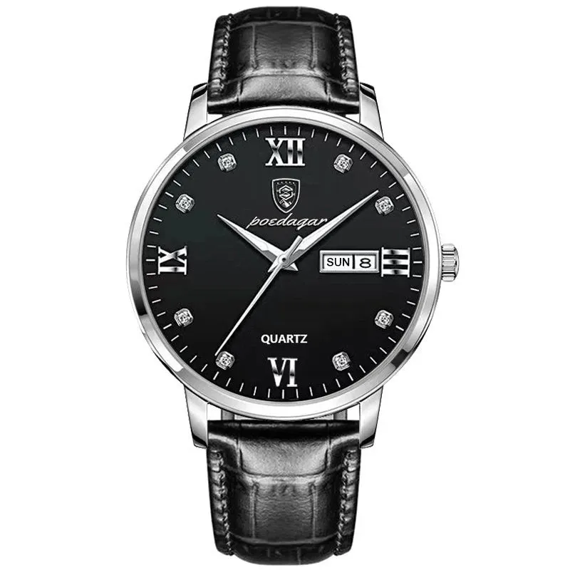 POEDAGAR Waterproof Men Watch