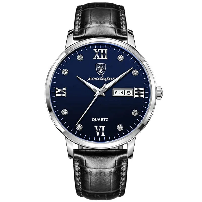 POEDAGAR Waterproof Men Watch