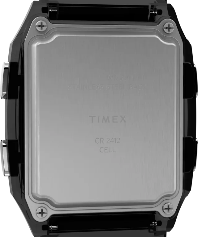 Q Timex LCA 35mm Resin Strap Watch - Gray