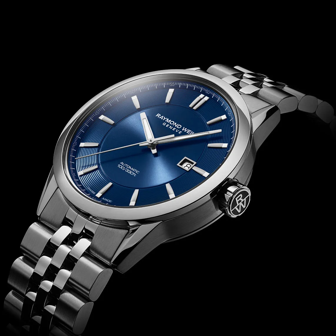 Raymond Weil - Freelancer Men's Automatic Blue Dial Stainless Steel Bracelet Watch 2731-ST-50001