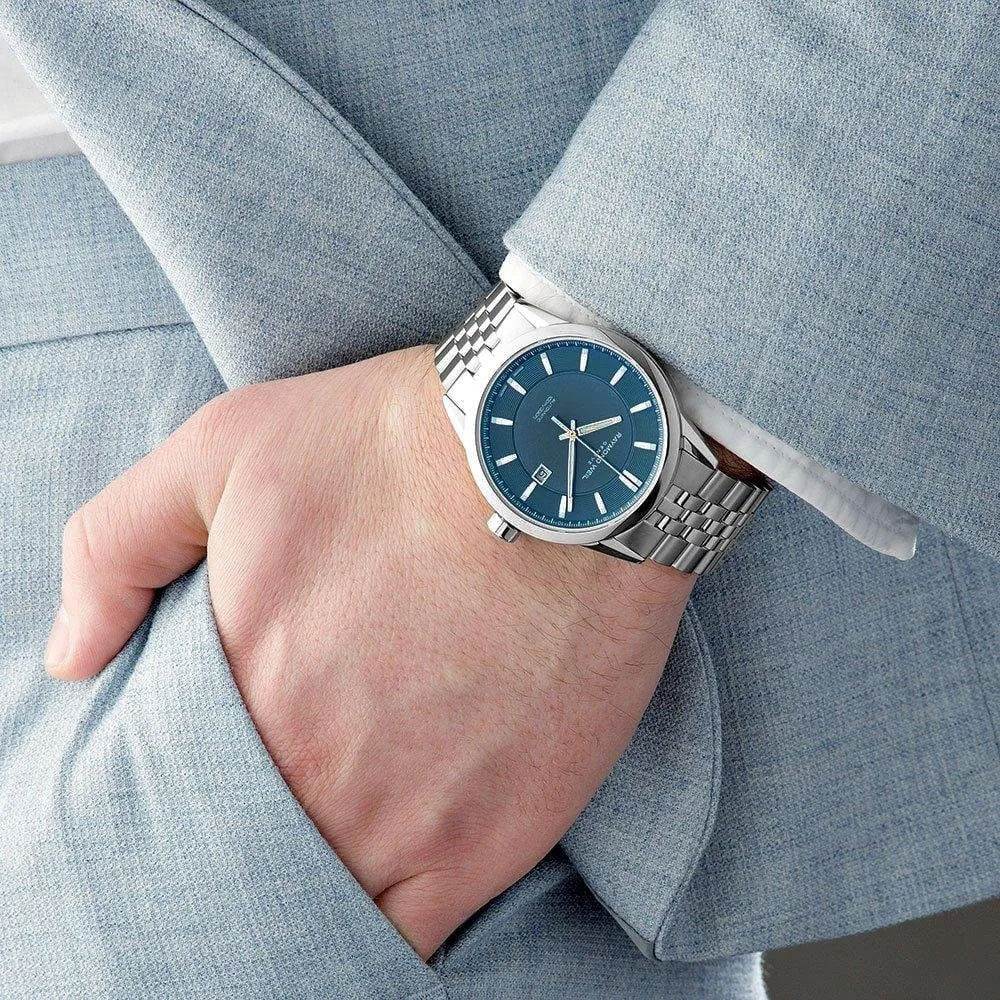 Raymond Weil - Freelancer Men's Automatic Blue Dial Stainless Steel Bracelet Watch 2731-ST-50001