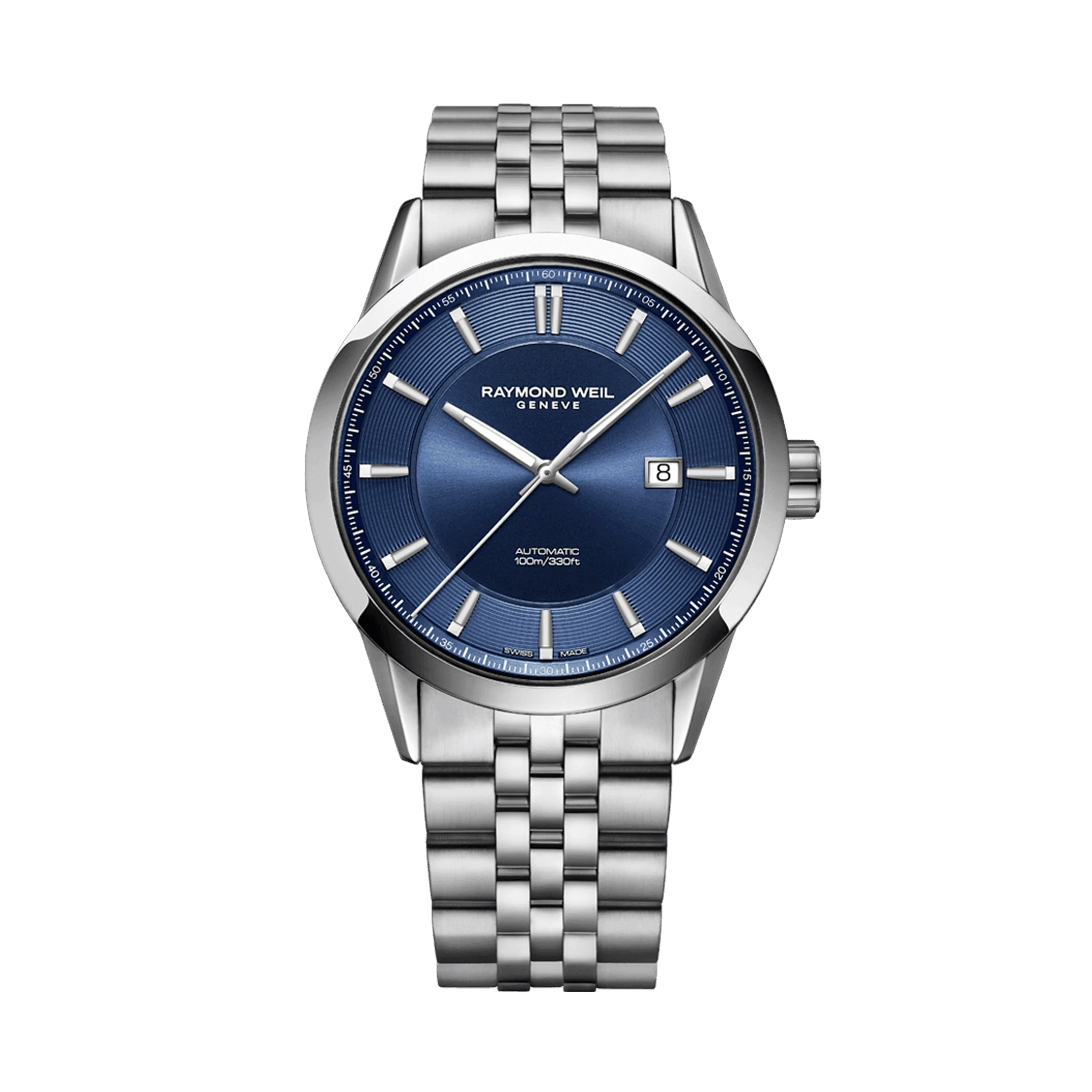 Raymond Weil - Freelancer Men's Automatic Blue Dial Stainless Steel Bracelet Watch 2731-ST-50001