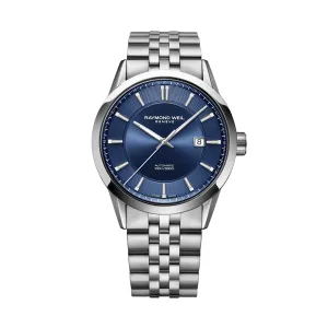 Raymond Weil - Freelancer Men's Automatic Blue Dial Stainless Steel Bracelet Watch 2731-ST-50001