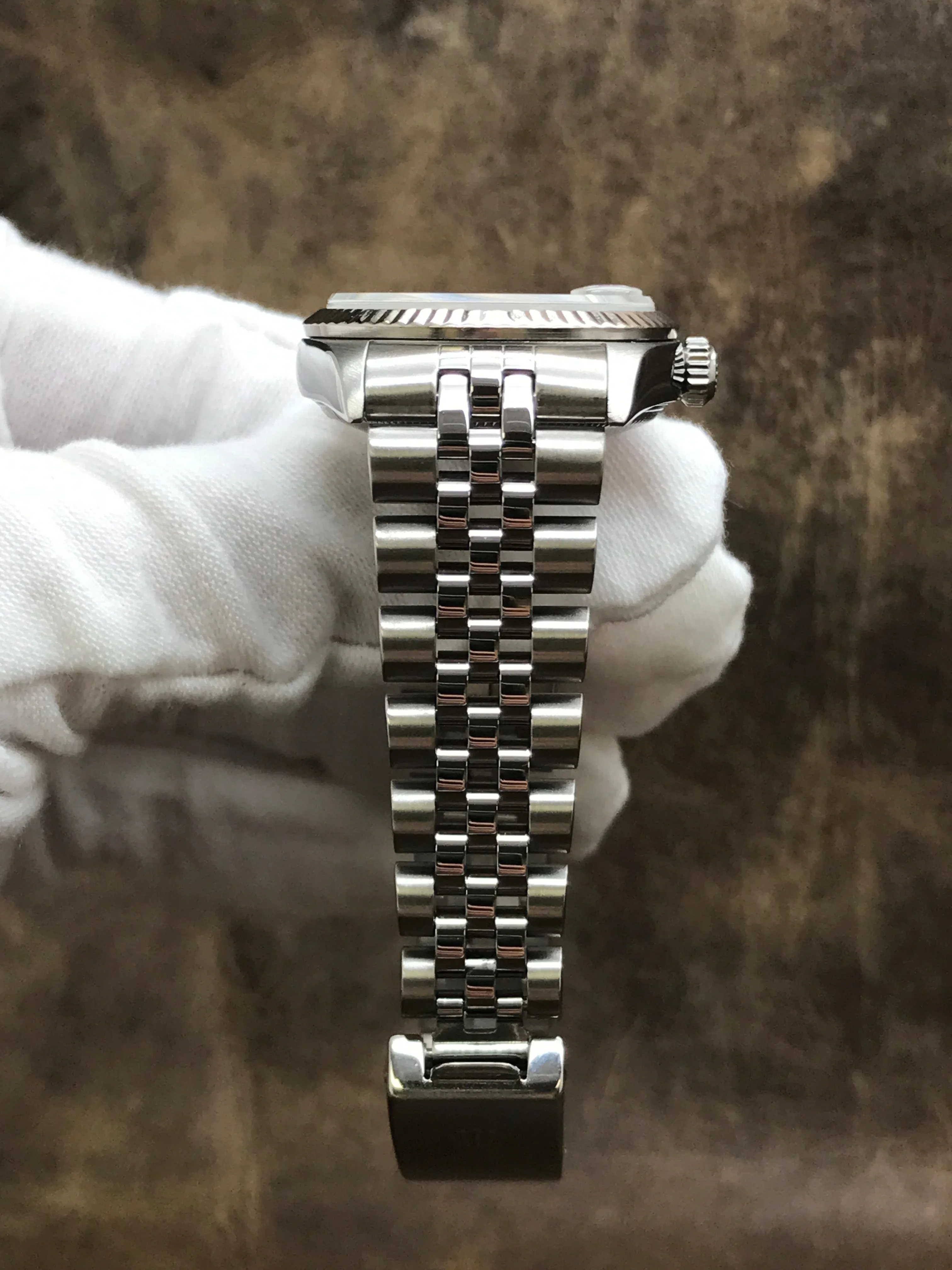Rolex Datejust Midsize 31mm 78274 Custom MOP Diamond Dial Automatic Women's Watch