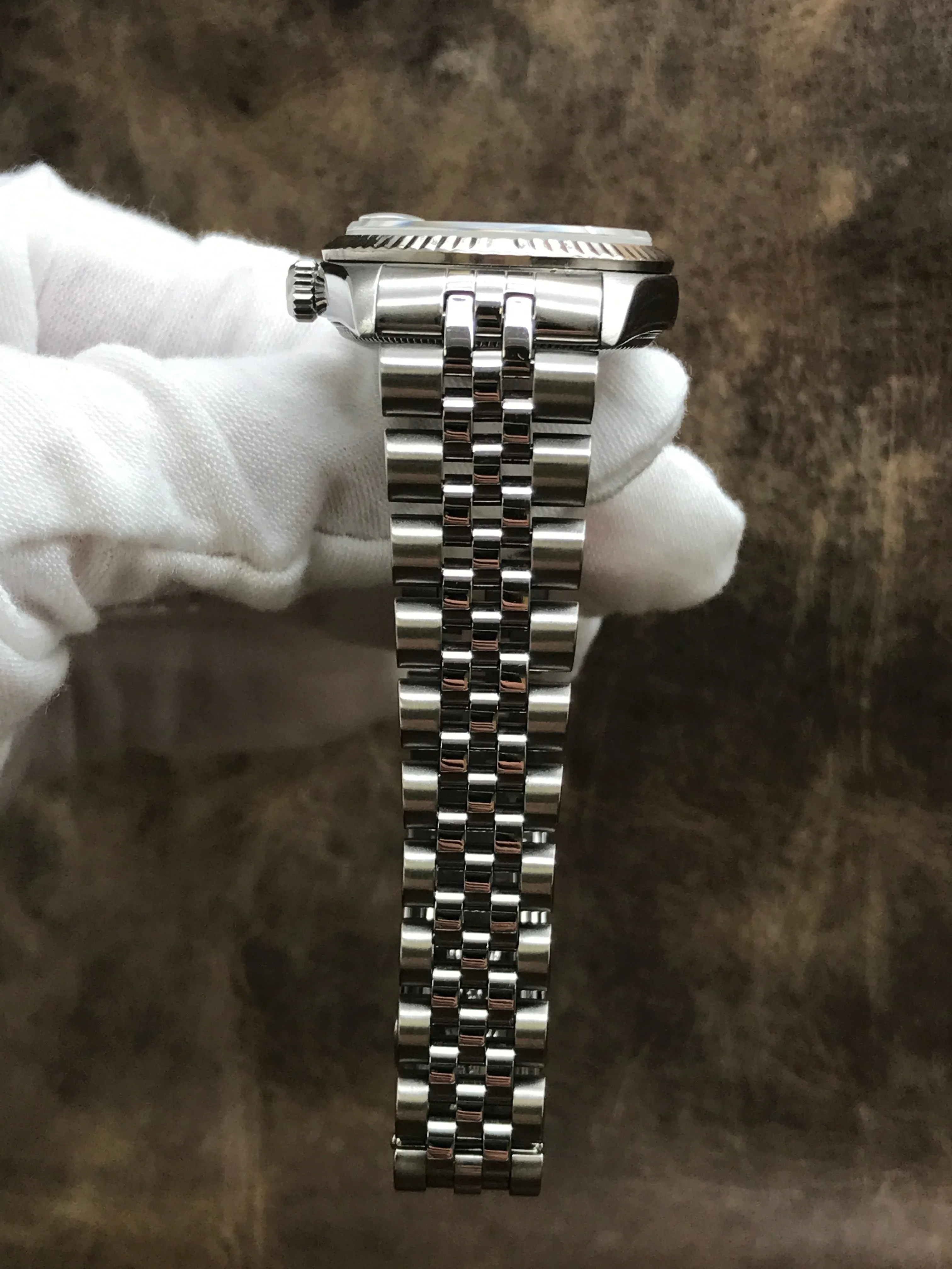 Rolex Datejust Midsize 31mm 78274 Custom MOP Diamond Dial Automatic Women's Watch