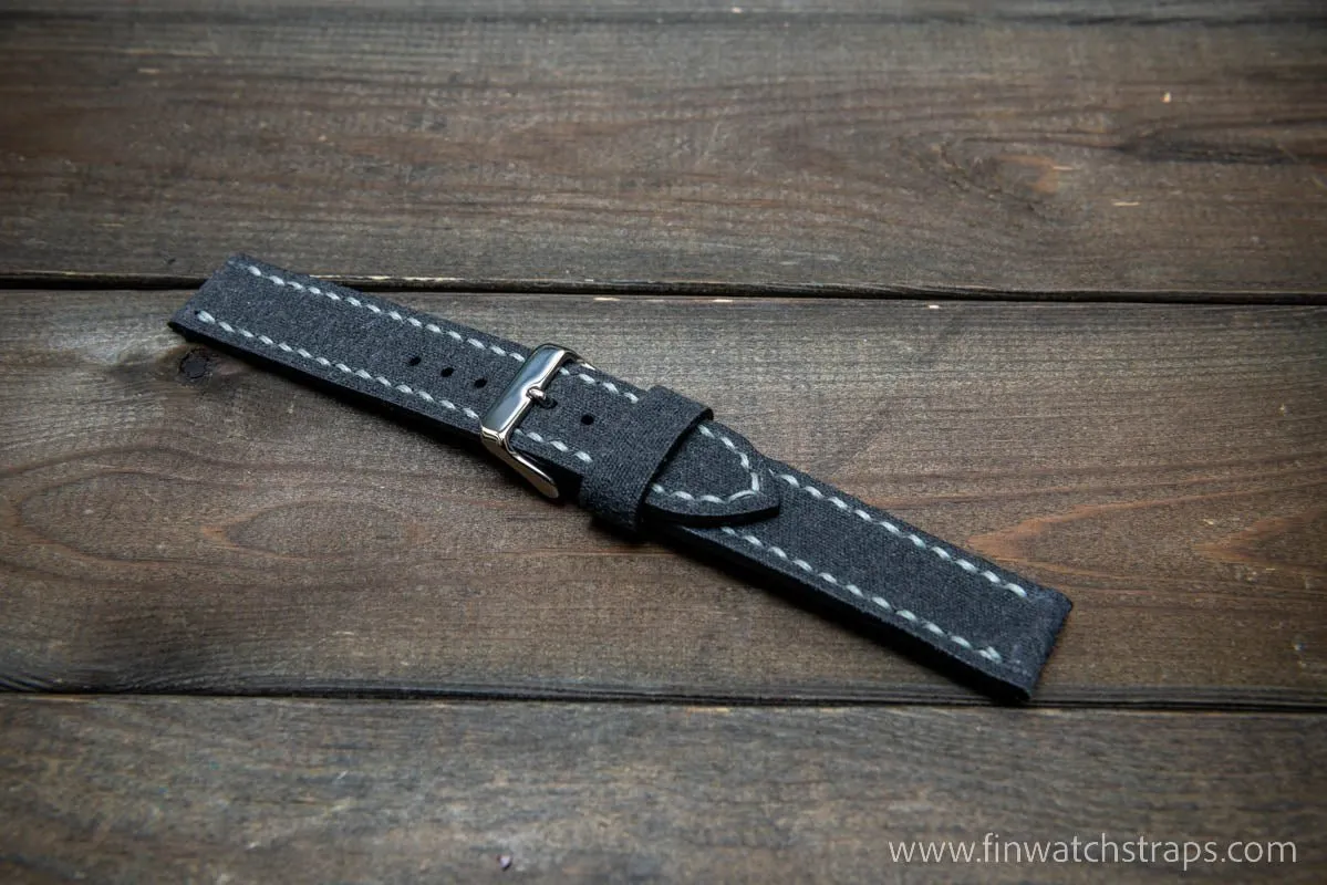 Sailcloth Marine Canvas handmade watch straps by FinWatchStraps®