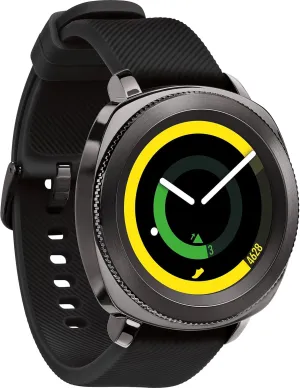 Samsung Gear Sport Smartwatch, Black (SM-R600NZKAXAR) (Renewed)