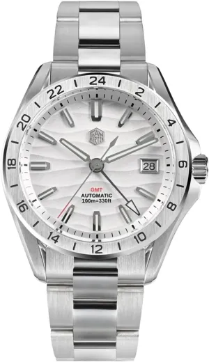 San Martin Watch Mens Watch SN0129 NH34 GMT Sapphire Glass Luminous Diver Watches for Men 39mm Luxury Mechanical 100M Waterproof