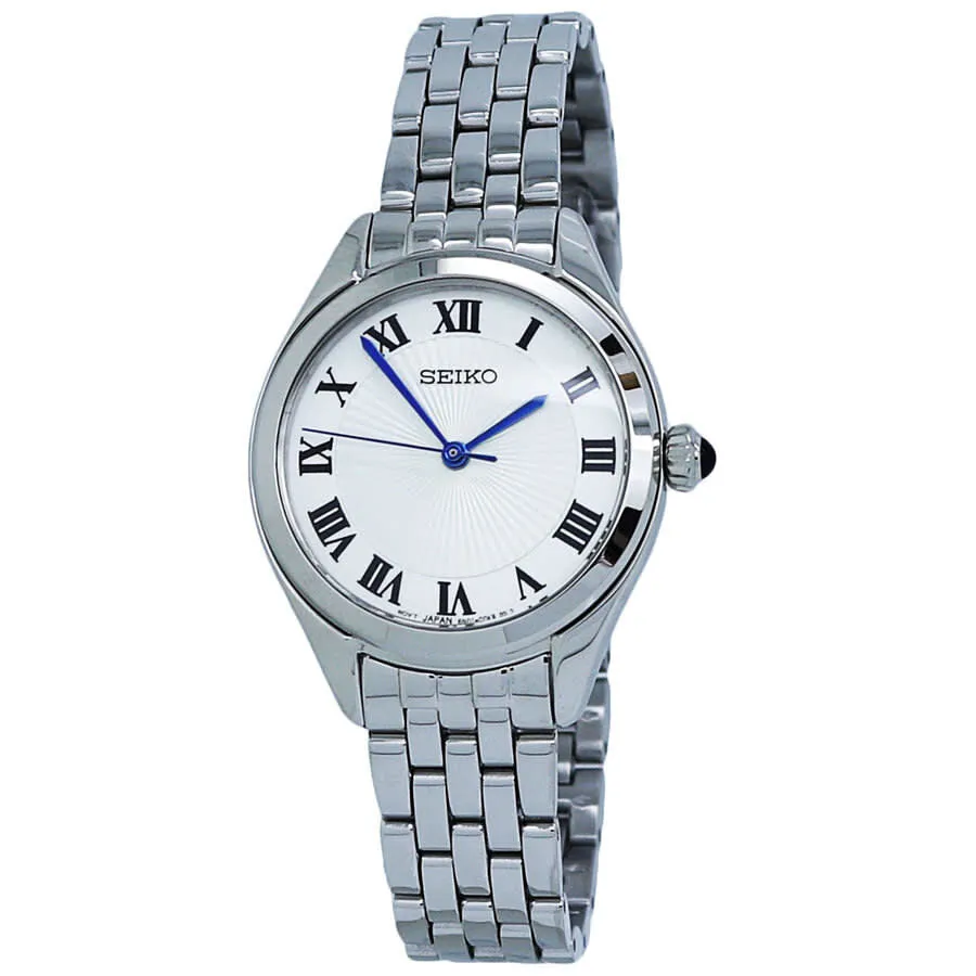 Seiko Classic Quartz White Dial Ladies Watch SUR327