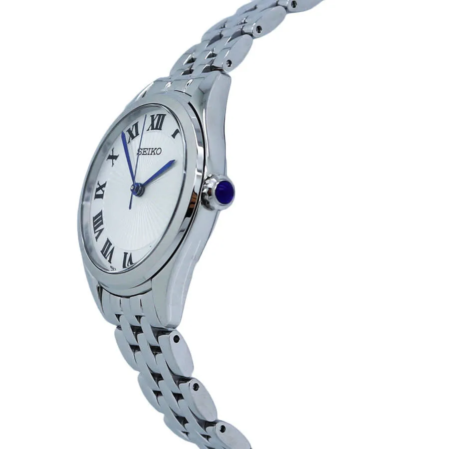 Seiko Classic Quartz White Dial Ladies Watch SUR327