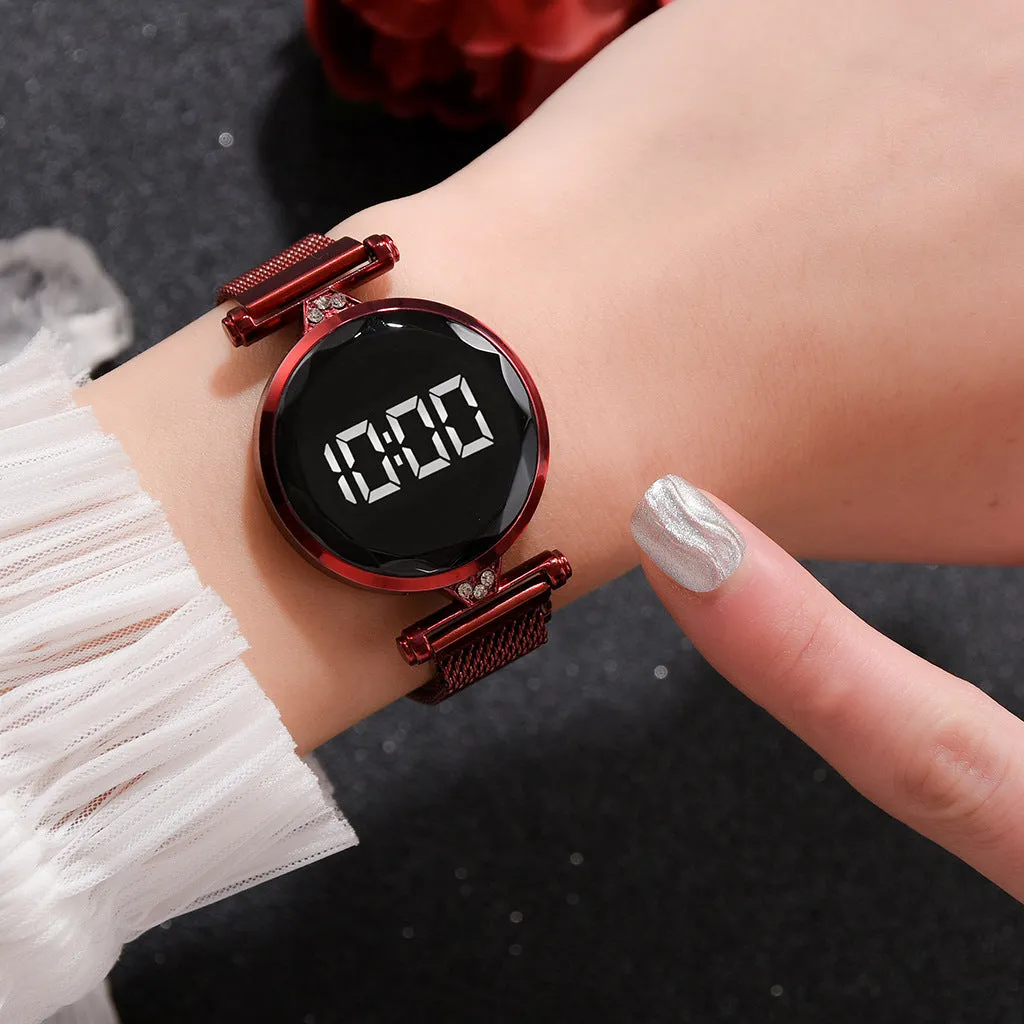 Sidiou Group Luxury Smart Electronic Watch Women Starry Sky Magnetic Watches Buckle Fashion Rhinestone Sports Dress Wristwatch