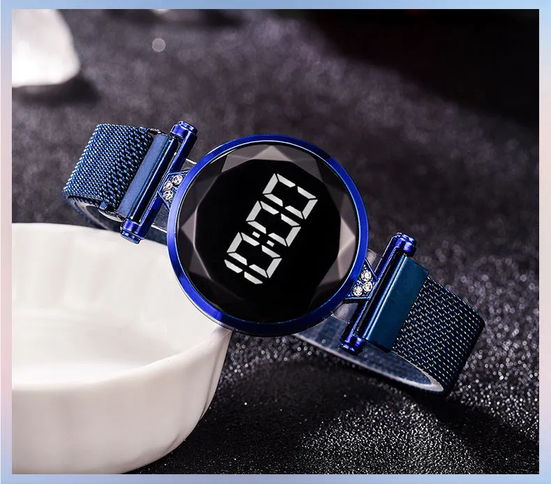 Sidiou Group Luxury Smart Electronic Watch Women Starry Sky Magnetic Watches Buckle Fashion Rhinestone Sports Dress Wristwatch