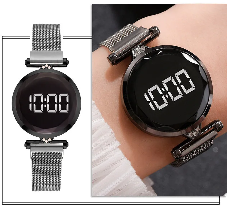 Sidiou Group Luxury Smart Electronic Watch Women Starry Sky Magnetic Watches Buckle Fashion Rhinestone Sports Dress Wristwatch