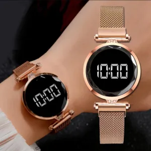 Sidiou Group Luxury Smart Electronic Watch Women Starry Sky Magnetic Watches Buckle Fashion Rhinestone Sports Dress Wristwatch