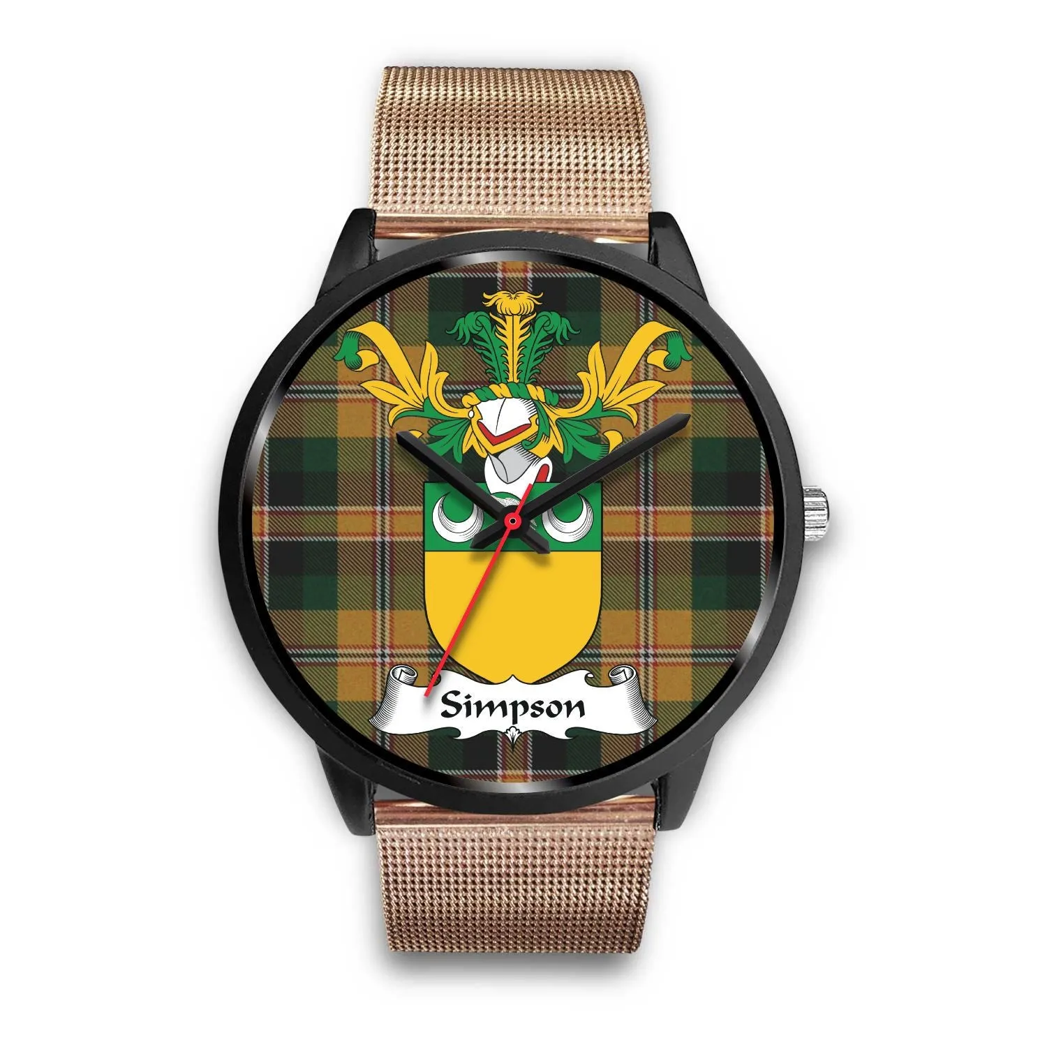 Simpson Clan Badge Tartan Black Watch
