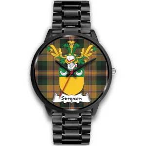 Simpson Clan Badge Tartan Black Watch