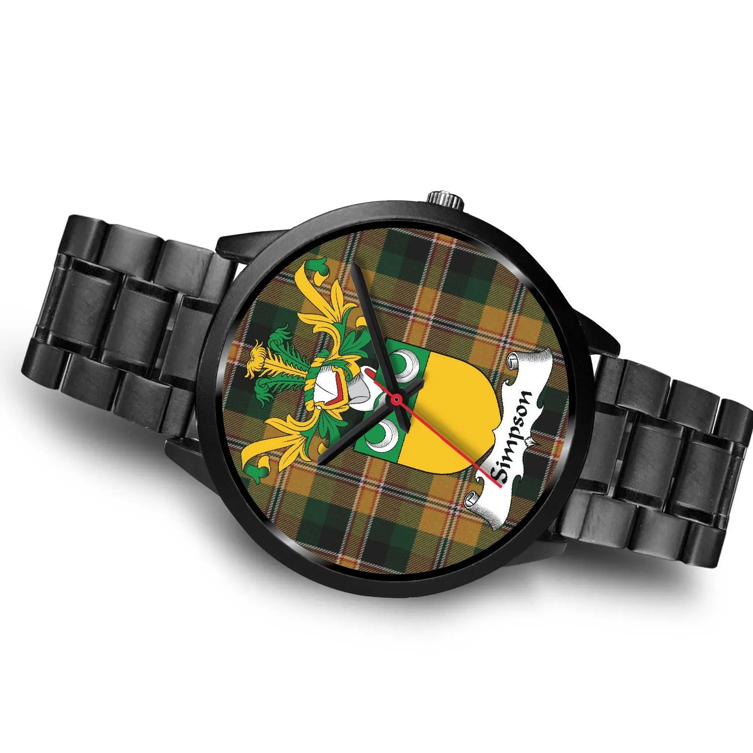 Simpson Clan Badge Tartan Black Watch