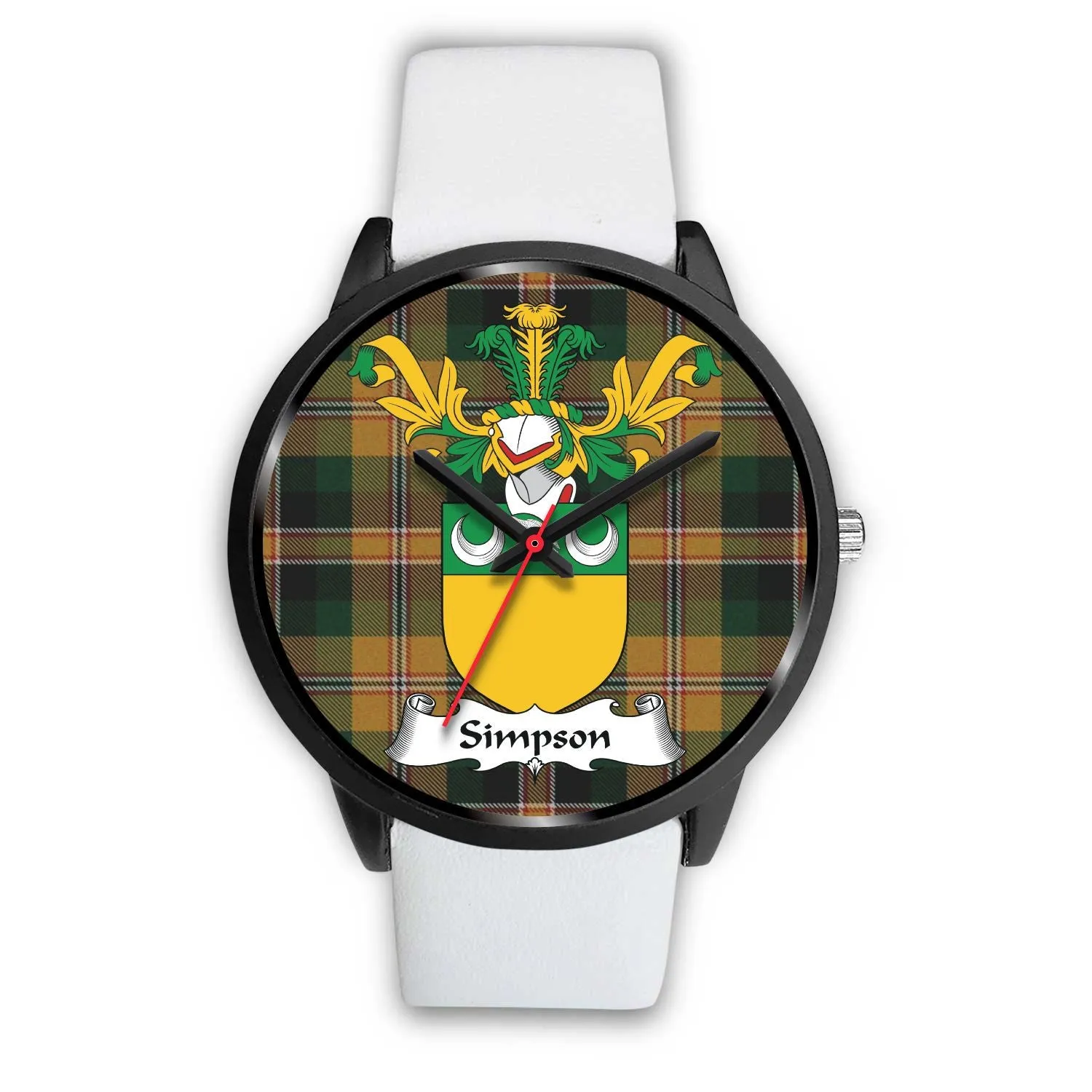 Simpson Clan Badge Tartan Black Watch