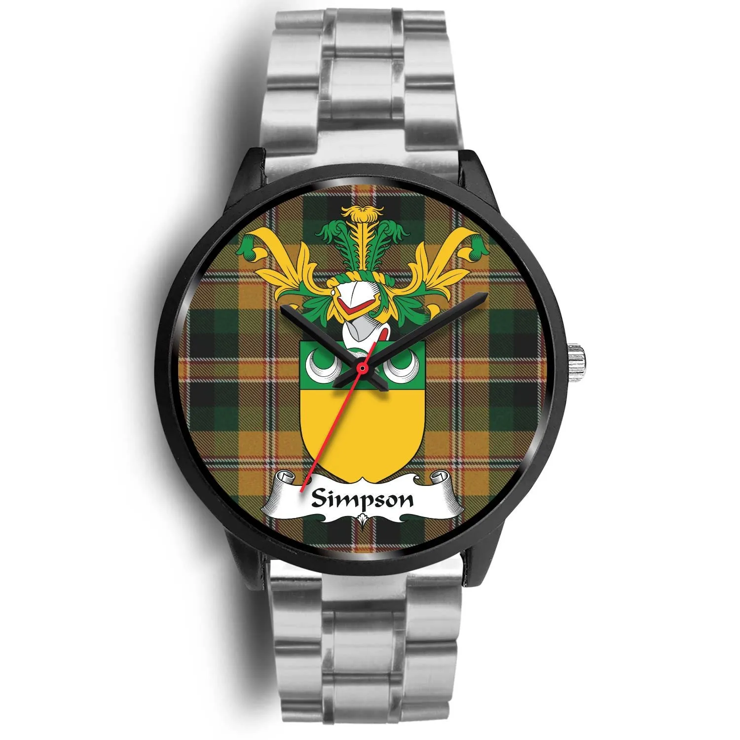 Simpson Clan Badge Tartan Black Watch