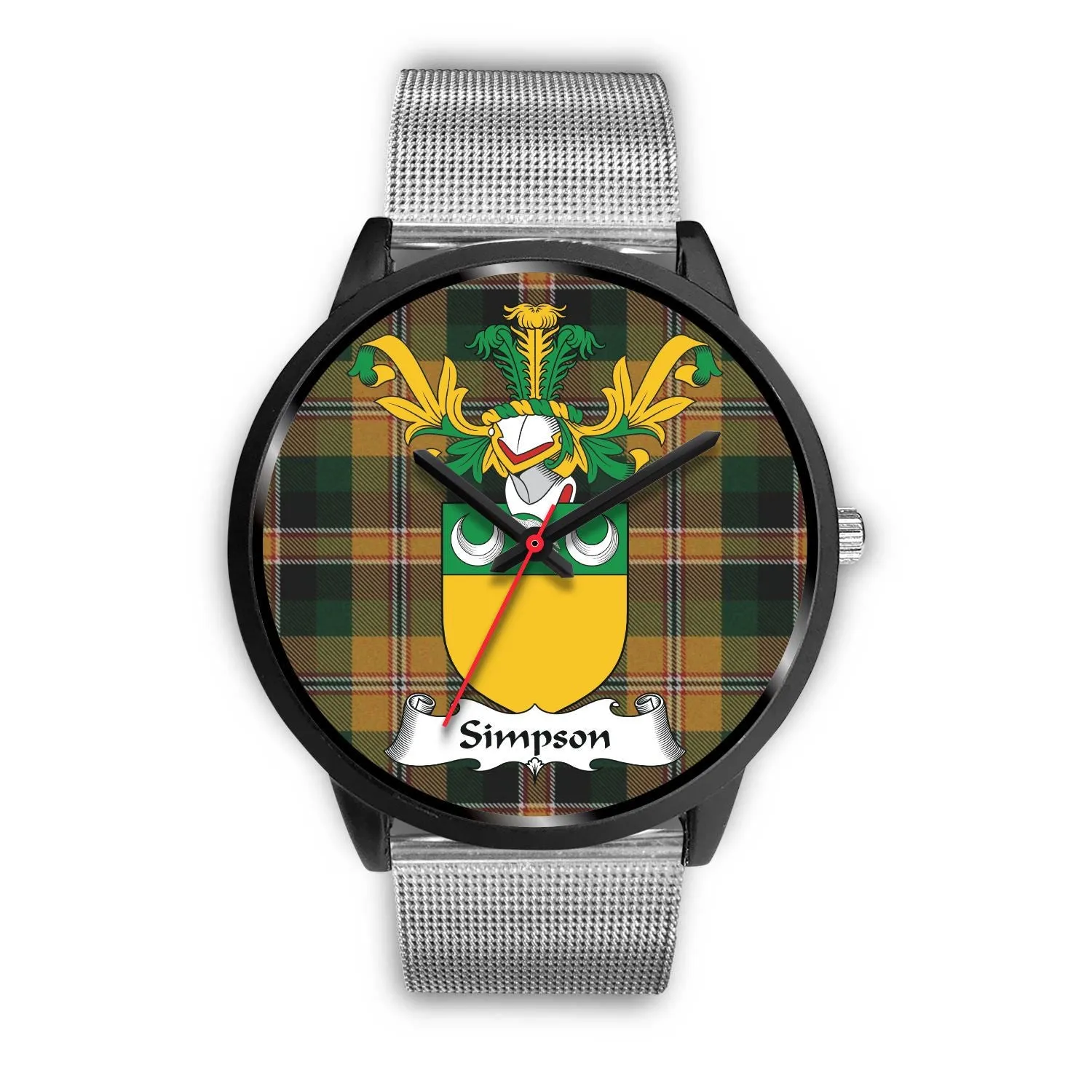 Simpson Clan Badge Tartan Black Watch