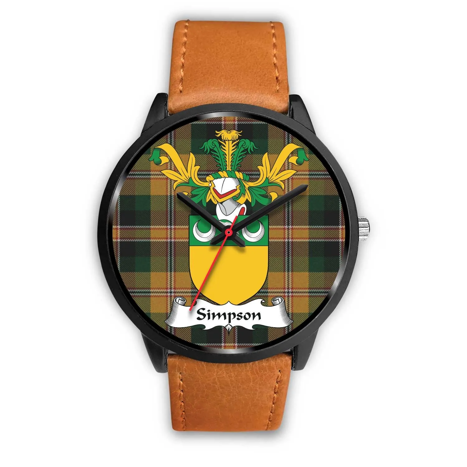 Simpson Clan Badge Tartan Black Watch