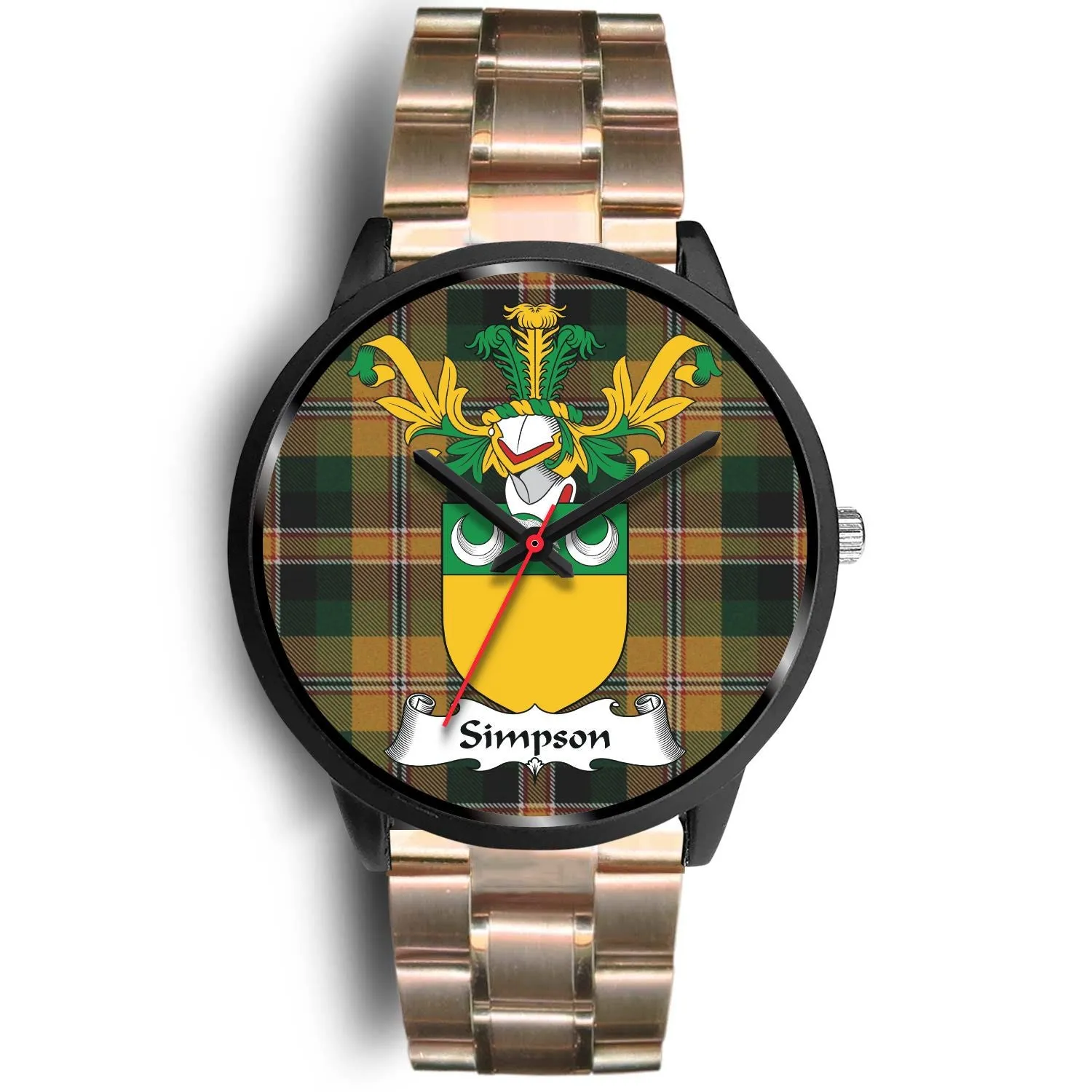 Simpson Clan Badge Tartan Black Watch