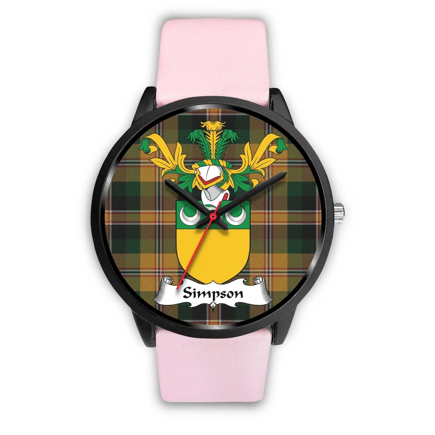 Simpson Clan Badge Tartan Black Watch